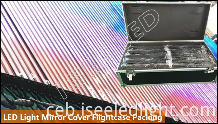 Mirror Led Light Digital Controllable Flightcase Packing